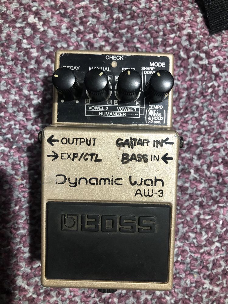 pedale Boss DS-1 ,  Boss pedal Dynamic Wah AW-3