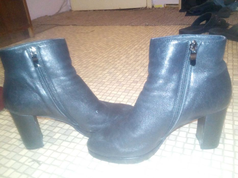 Дамски боти на ток  Dima естествена кожа