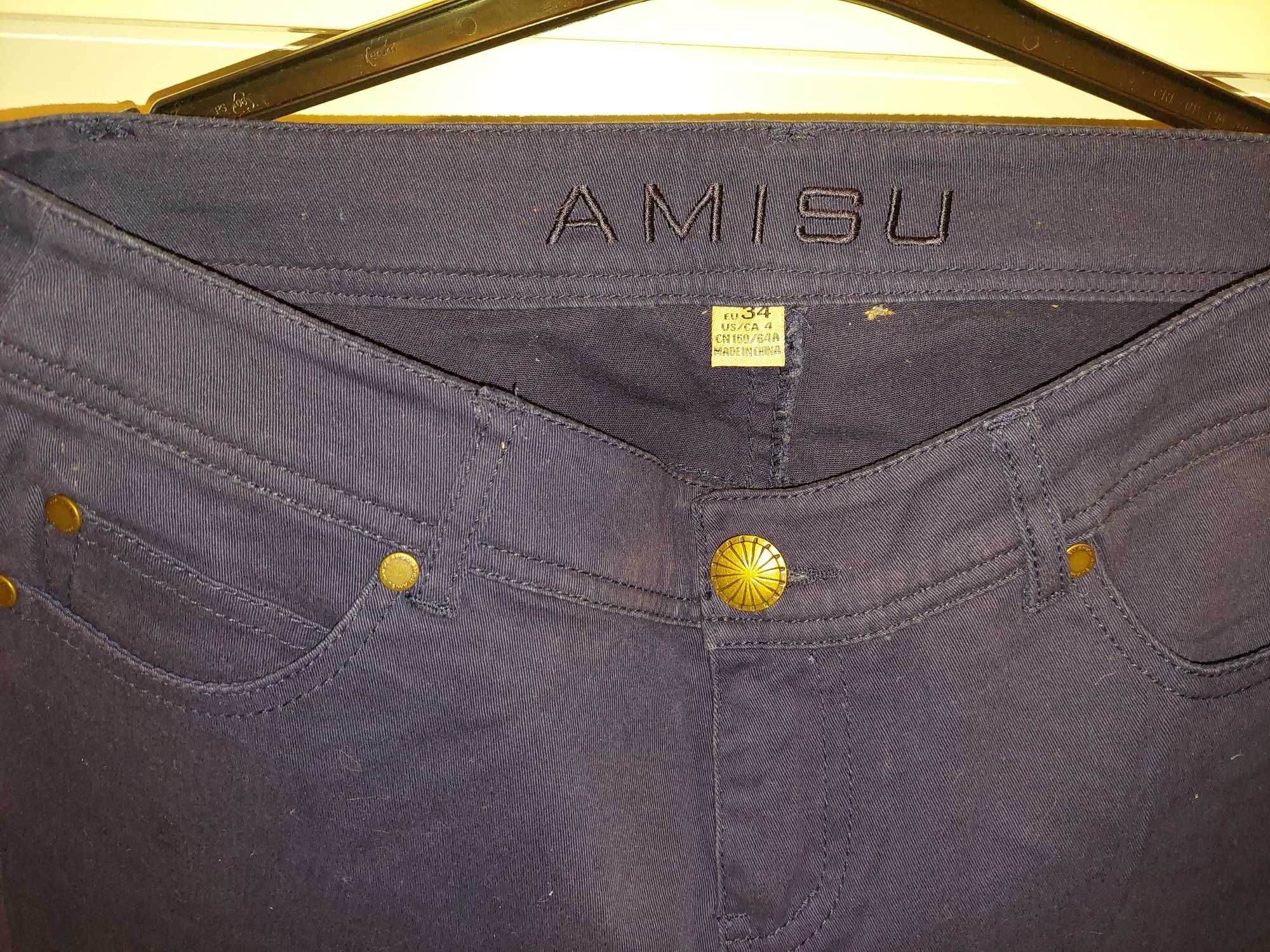 Blugi/jeans AMISU, marime 36, albastri - TRANSPORT GRATUIT