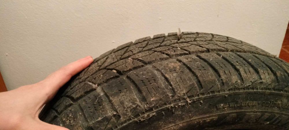 2 Jante tablă + cauciucuri Polaris2 ?+S