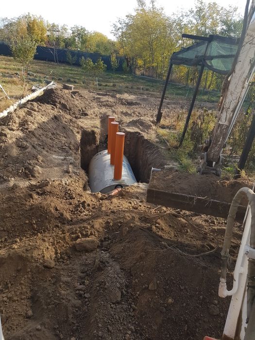 Montaj profesional fose septice ecologice cu drenaj