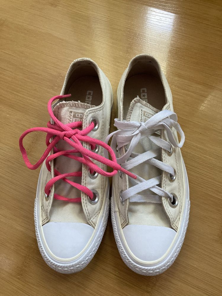 Tenisi Converse All Star mărimea 37 cu 3 tipuri sireturi