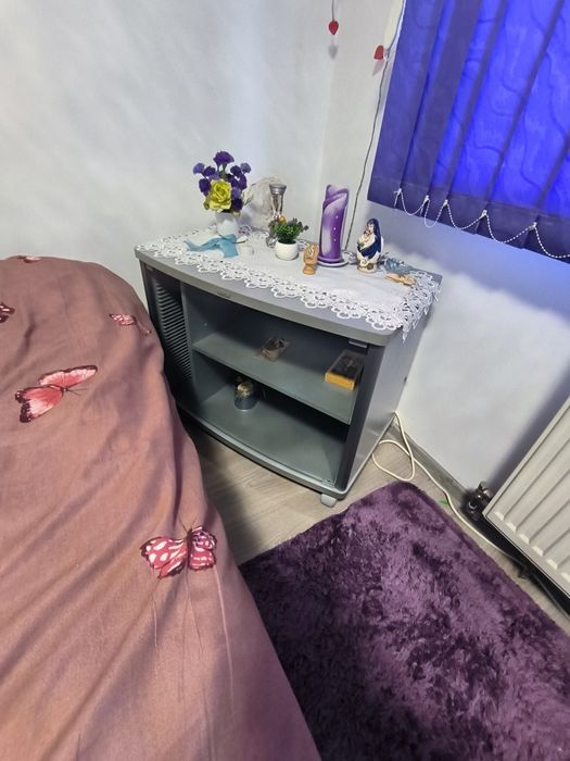 Dormitor complet – Pat 170x205 + Dulap 200x220 – Stare foarte bună