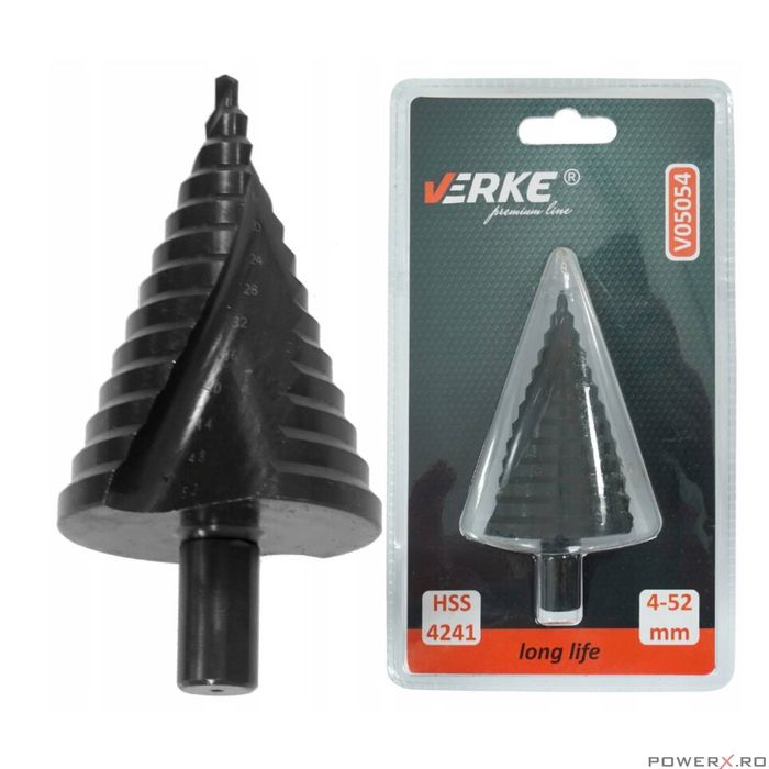 Burghiu conic 4-52mm Verke