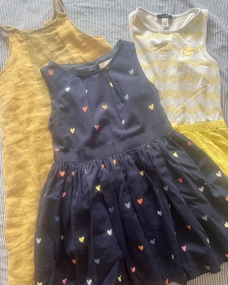 Лот летни дрехи за момиче р-р 110 ZARA, H&M, Wikiki, Rezerved, Okaidi