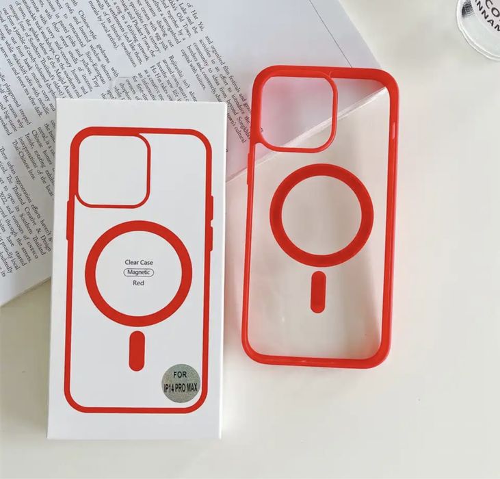 Iphone 14/15/16E/Pro/Max/Plus Husa Rama Silicon Plexi Glass Magsafe