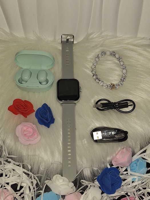 Смарт часовници подърък безжични слушалки и гривна