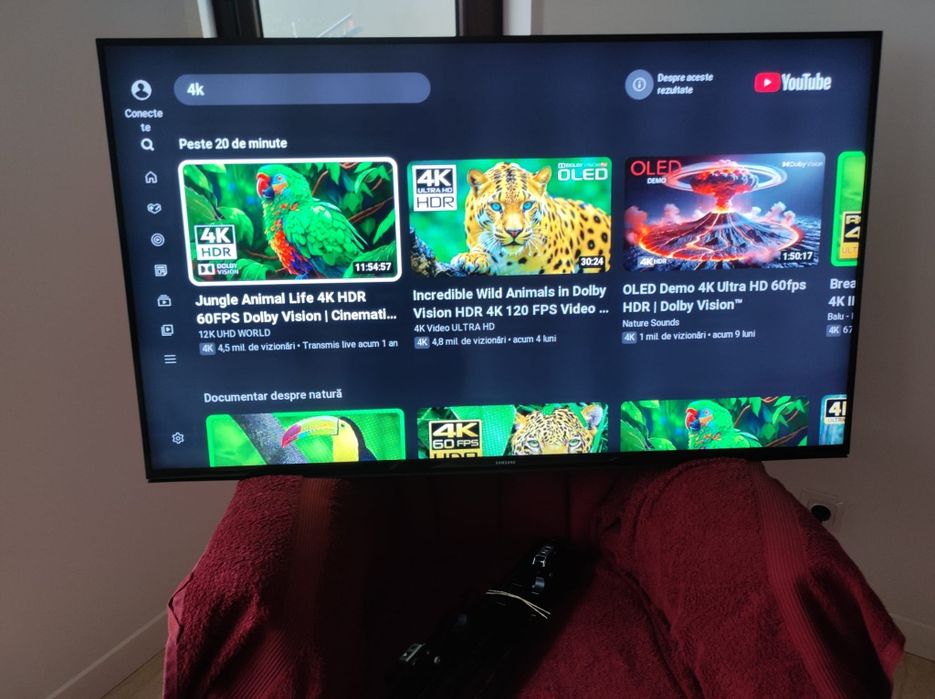 TV Smart 4k Samsung 124cm !  Impecabil !