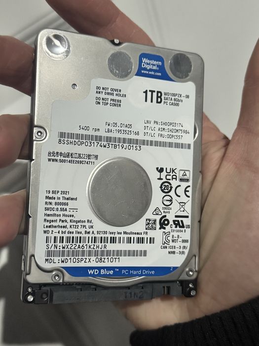 Жесткий диск 1000gb 2.5 Western Digital