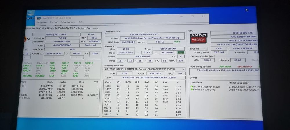 PC Gaming | RX 580 8GB XFX | Ryzen 5 1600AF | 16 GB Crosair 3200 mhz