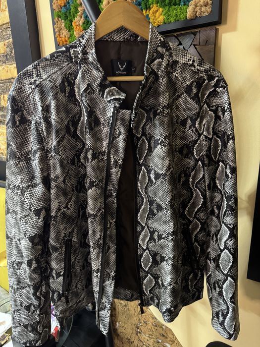Biker Jacket - Python Print Luxury Edition