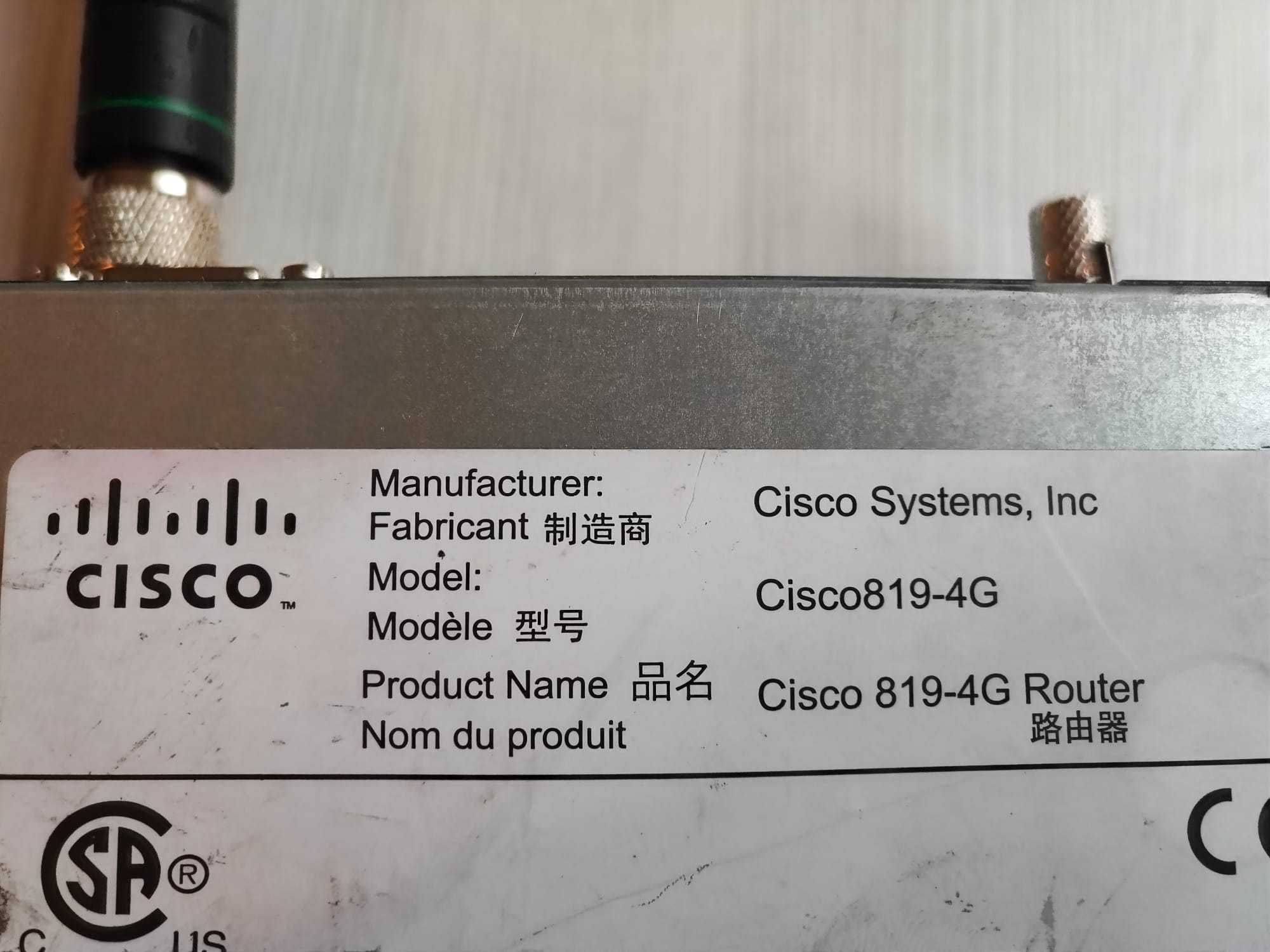 Router profesional Dual SIM, 4G, WiFi Cisco model 819-4G