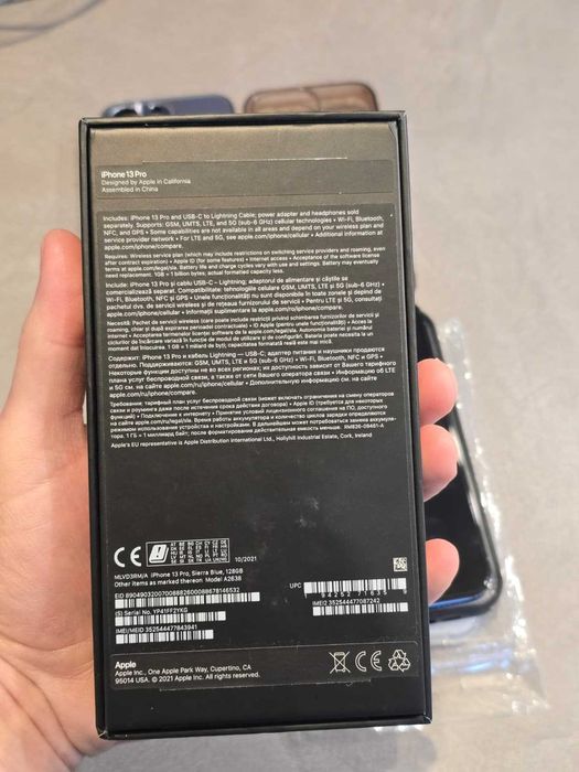 iPhone 13 Pro, 128 GB, Sierra Blue, cutie, accesorii