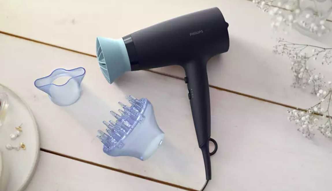Сешоар Philips BHD360/20, 2100W, Аксесоар Thermo Protect