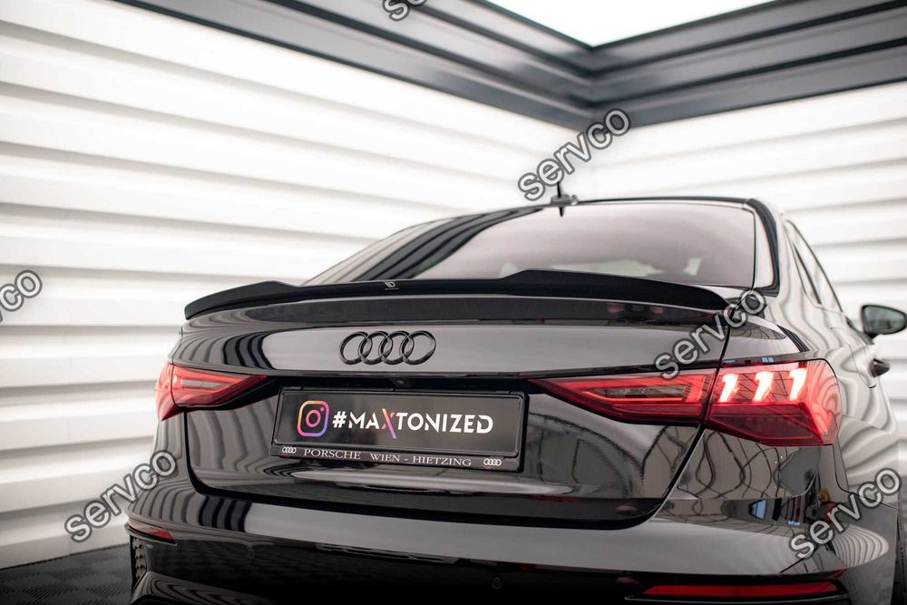 Eleron spoiler cap Audi A3 / A3 S-Line Sedan 8Y 2020- v6 - Maxton