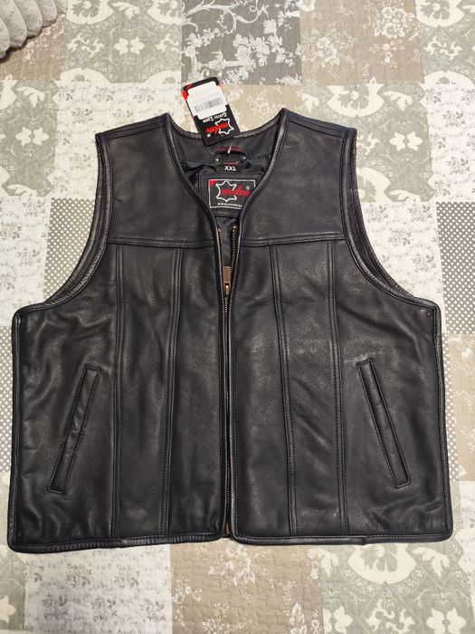 Vesta piele moto motocicleta