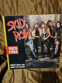 Discuri vinil rock și postere Skid Row ( două discuri și 13 postere)