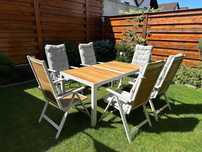 Set mobilier grădină - masă + 6 scaune