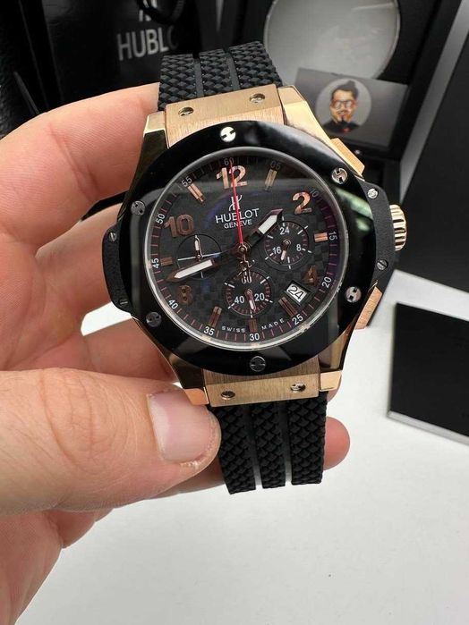 hb big bang 44mm злато/сребро