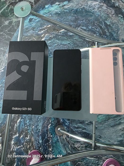 Samsung S21+ 5G 256GB,заедно с активен оригинален калъф