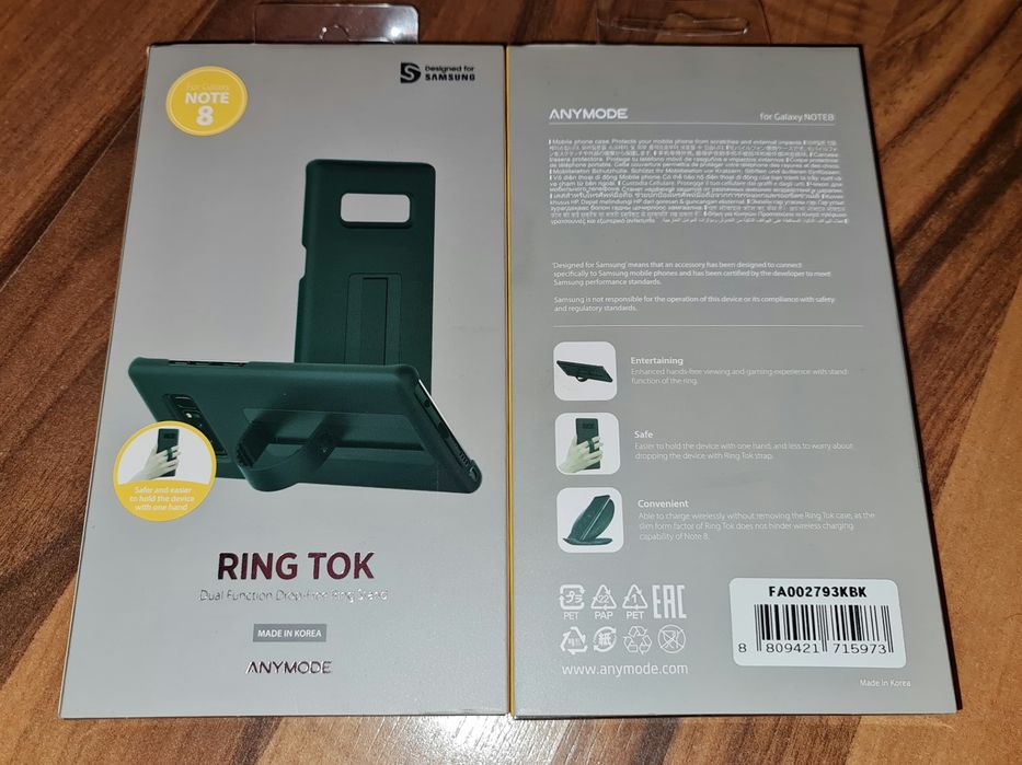 Husa plastic originala Anymode Ring Tok Cover Samsung Note 8 N950