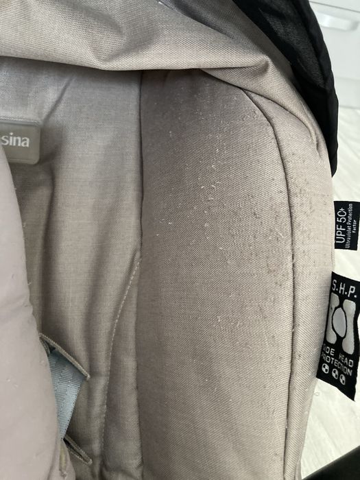 Scaun/Scoica auto Inglesina Huggy maxim 13 kg, bej, cu copertină