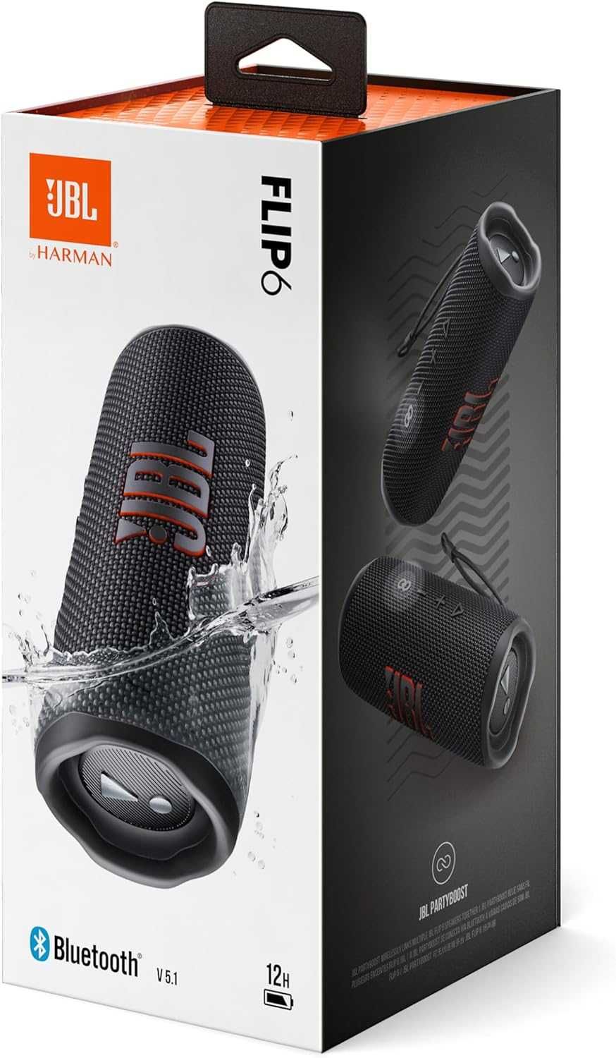 JBL Flip 6 Bluetooth безжична тонколонка,черен цвят