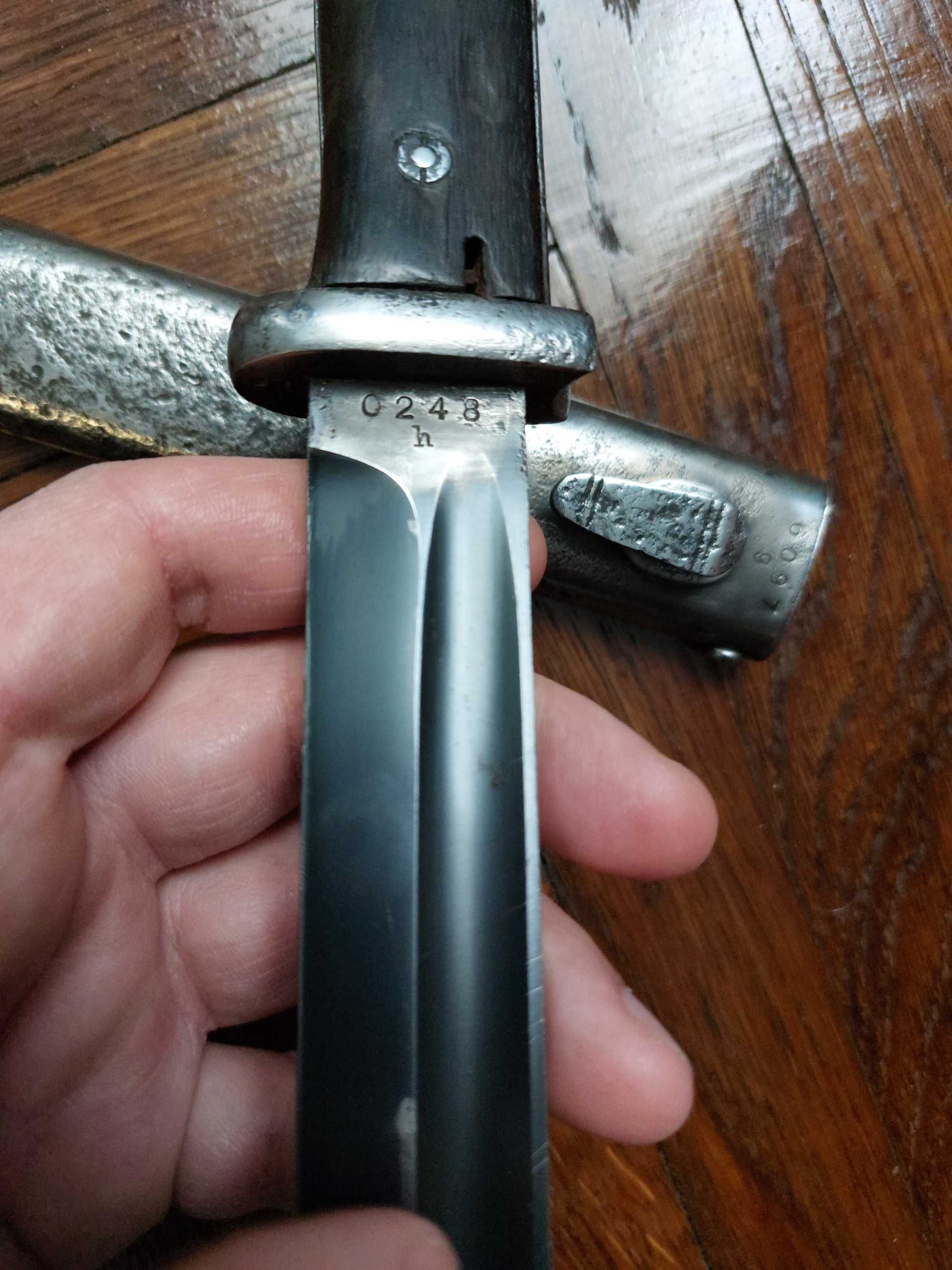 Baioneta Mauser WW2 stare foarte buna NU a fost ascutita! RAR!