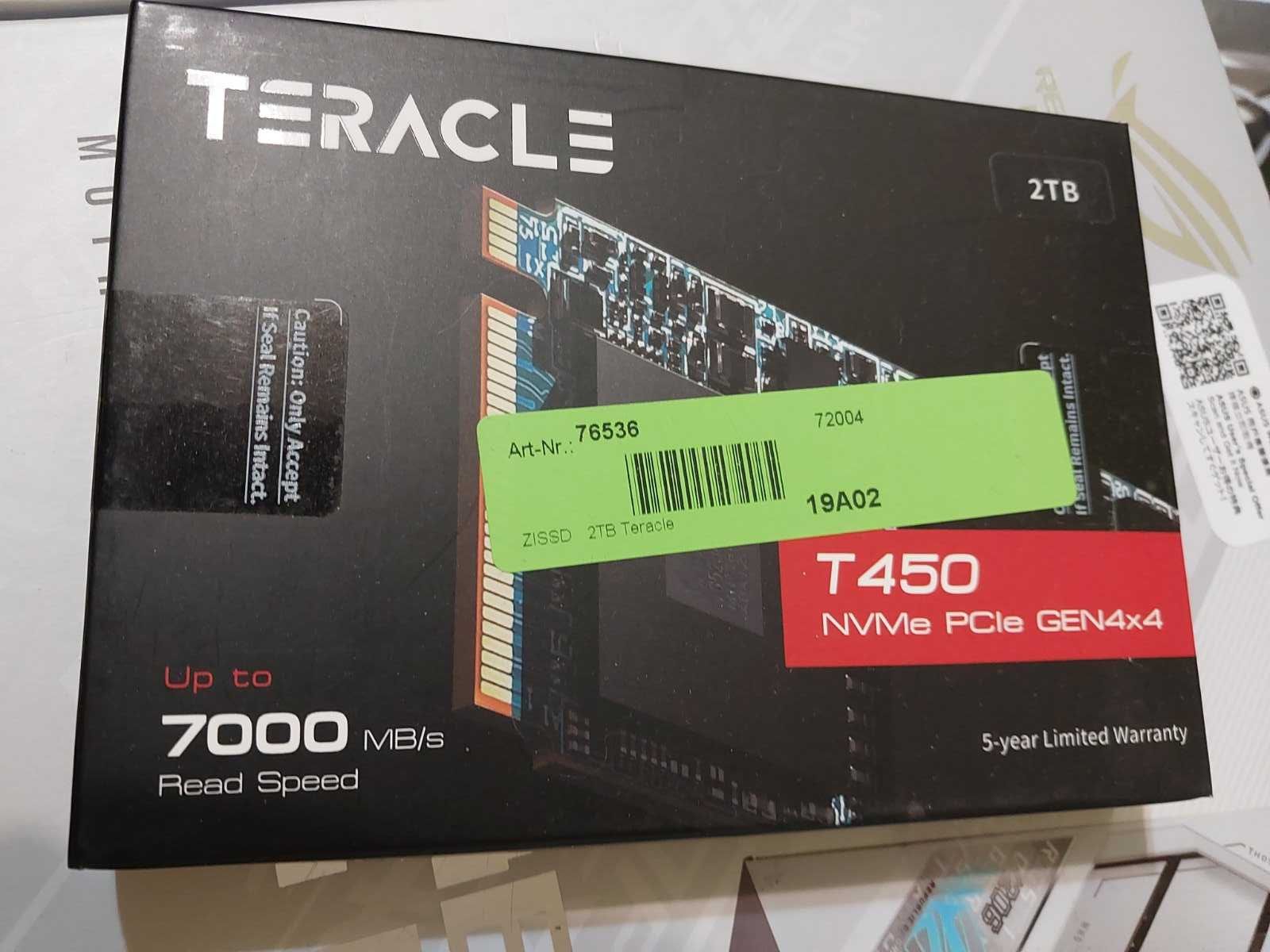 2TB Teracle Gen4 T450, M.2 2280, до 7000Мb/s +