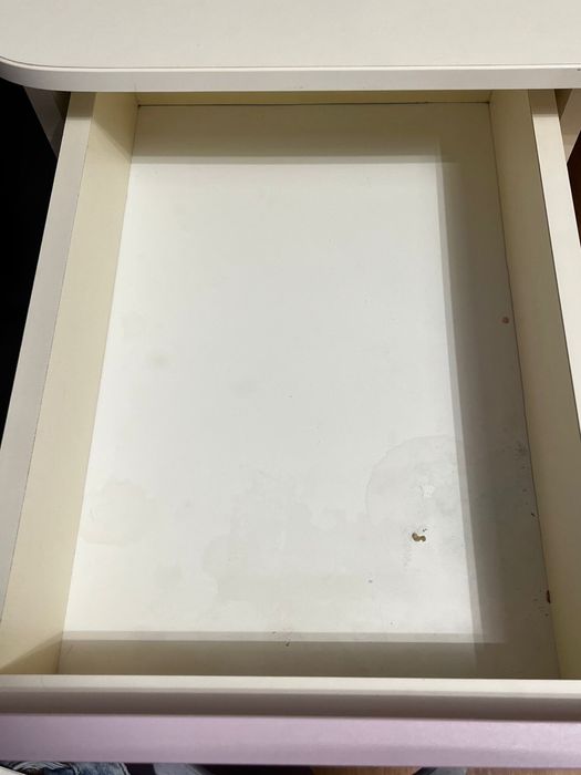 Birou+ corp suspendat ivory-lila din pal