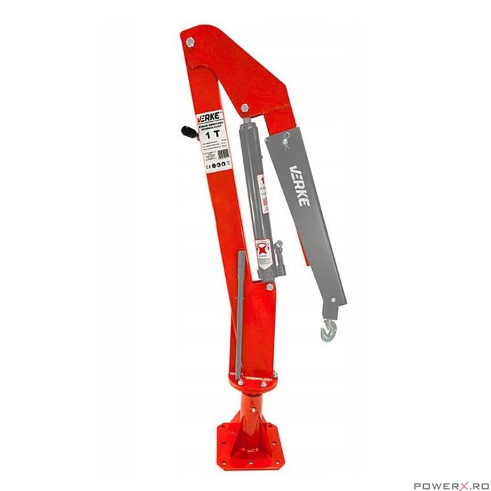 Macara hidraulica rotativa, capacitate 1 tone, prindere in podea,