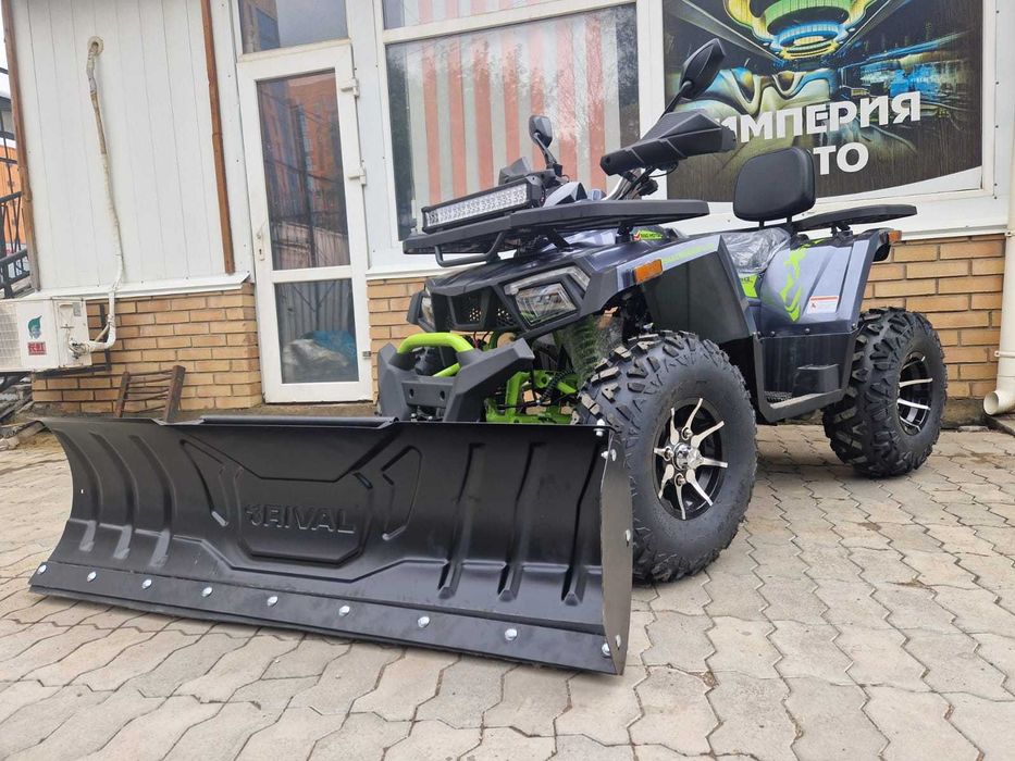 Комплект снегоотвала с быстросъемом Rival black 150 PRO.Ширина 1,5 м.