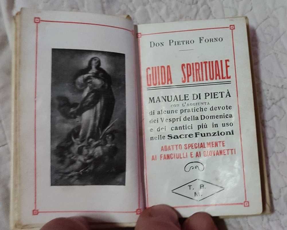 Carte religioasa de epoca 1929 Guida Spirituale - versiune de buzunar