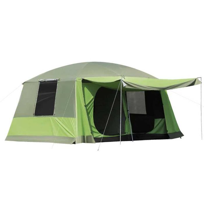 Къмпинг палатка Outsunny, семейна палатка, 2 спални кабини, 4-8 души