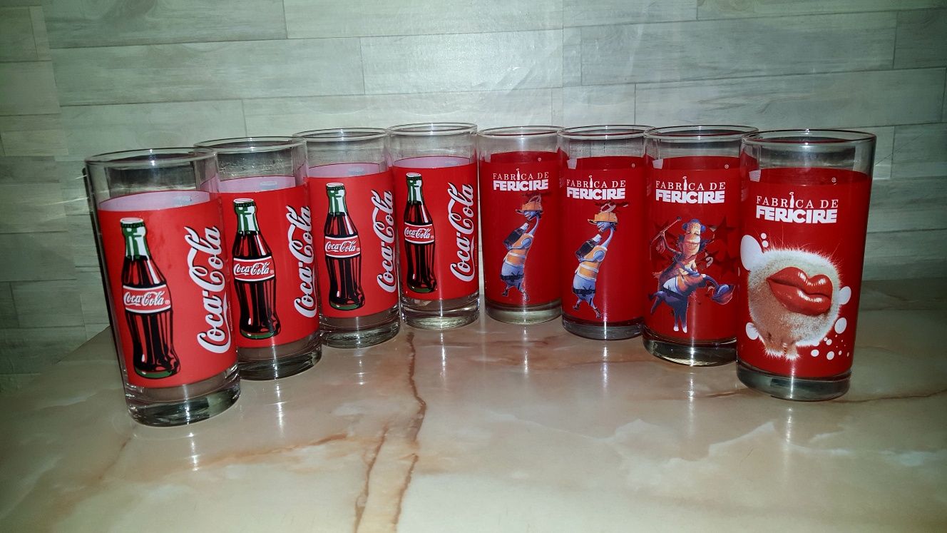 pahare Coca Cola de colectie