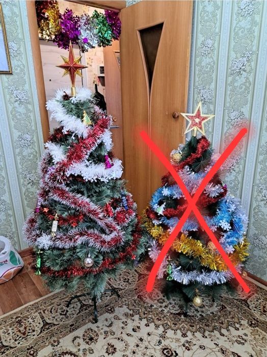 Ёлка 1,20 всё на фото с комплектом