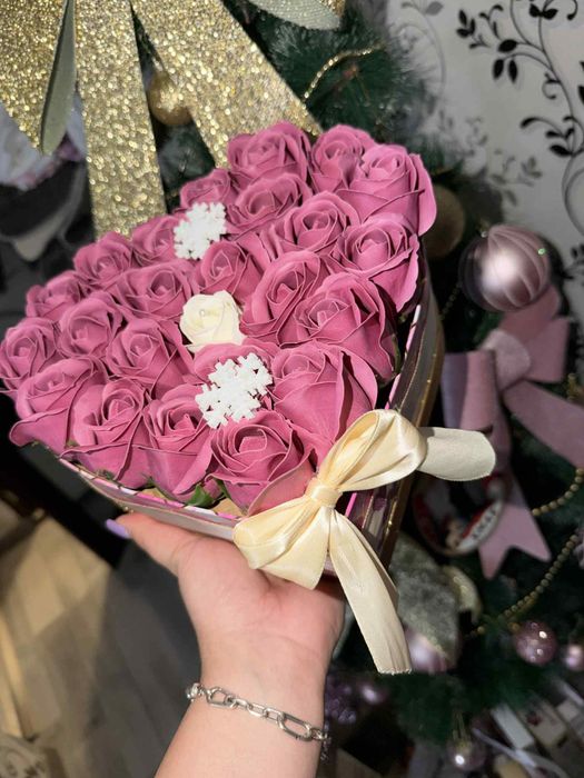 Aranjament flori de sapun