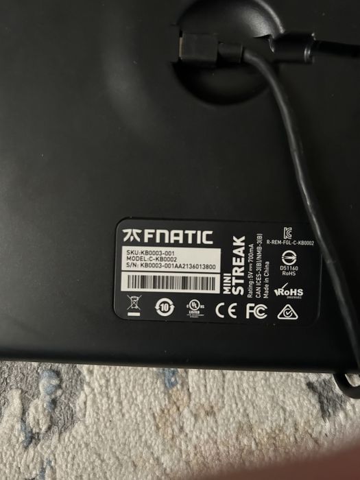 Tastatura fnatic ministreak speed edition