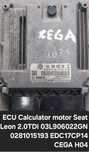 ECU Calculator motor Seat Leon 2.0TDI 03L906022GN 0281015193 EDC17CP14