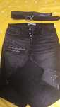 Blugi negri Zara. 50 ron
