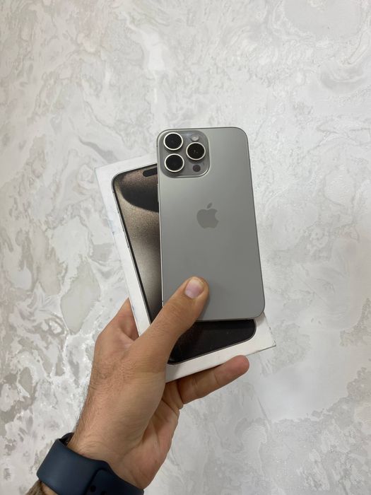 iPhone 15 Pro Max (титан), идеал, 256 GB