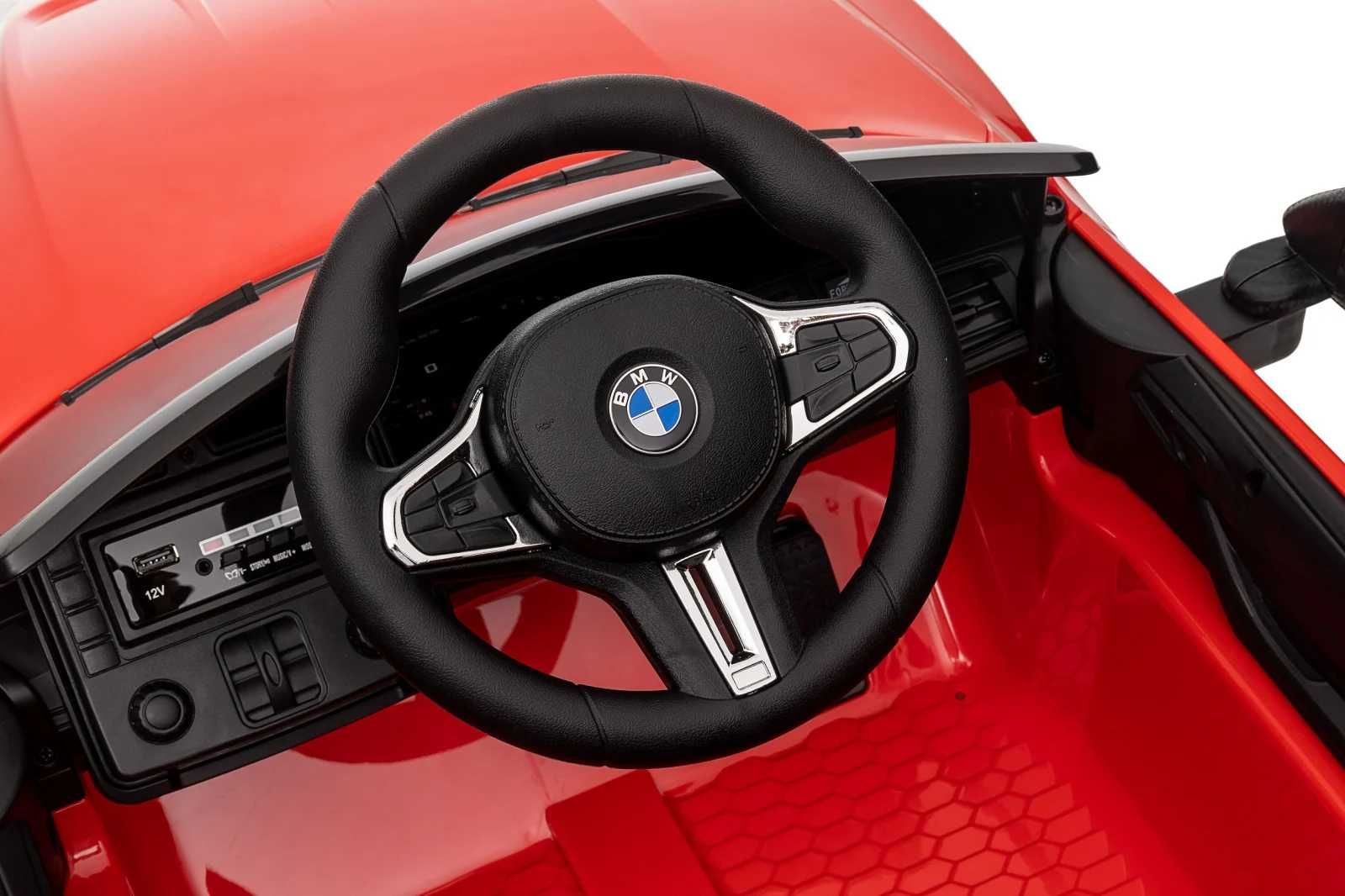 Masinuta electrica pt copii,Bmw M4 90W 12V 7Ah,roti EVA, scaun tapitat