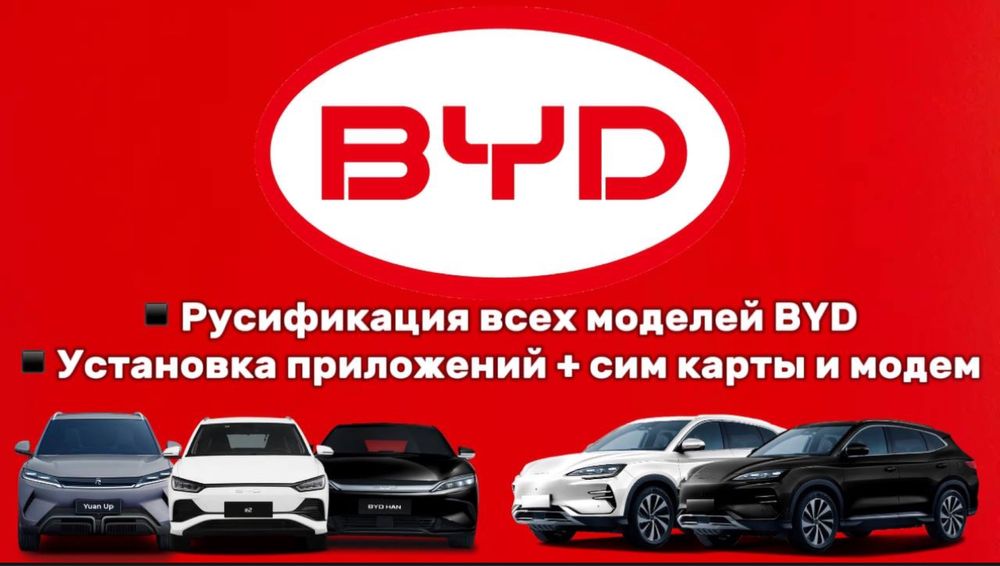 Русификация и приложения всех моделей BYD