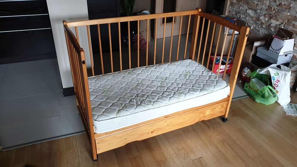 Детско легло от дърво 120/60 см