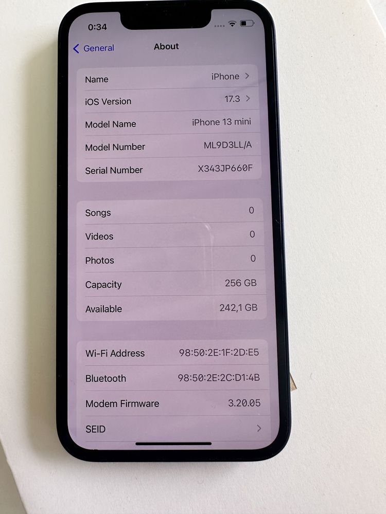 iPhone 13 MINI 256GB 86% като нов