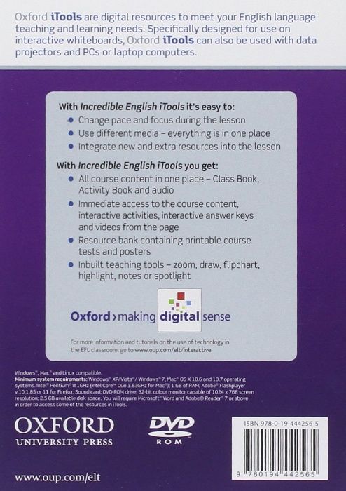 Incredible English Oxford iTools 2nd Edition 4xDVD (4 nivele diferite)