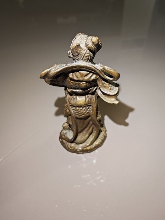 Set 3 statuete chinezești antice din alamă – vintage, decor