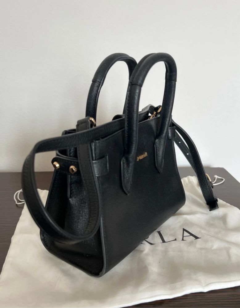 Geanta piele neagra FURLA