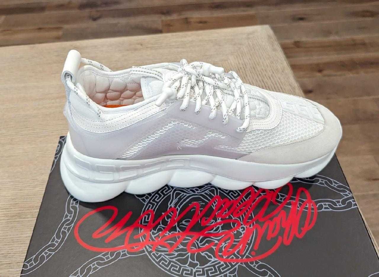 Adidasi Versace Chain Reaction White Premium