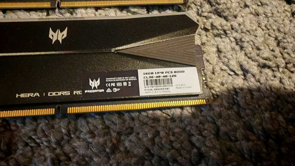 Рам памет Acer Predator Hera DDR5 RGB 32GB (16GBx2) 8000MHz CL36